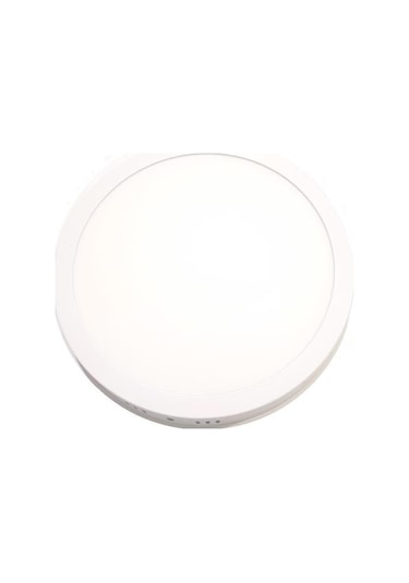Zhltools 18 Watt Sıvaüstü Yuvarlak Led Panel Beyaz Kasa Beyaz Renk 1800 Lümen Beyaz