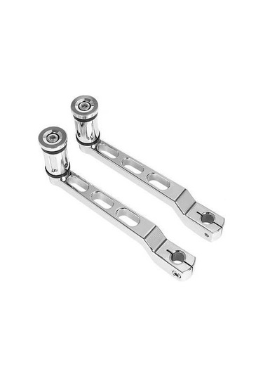 Fortunelane Harley Tri Glide/trikes Siyah İçin 2 Alüminyum Topuk Toe Dişli Vites Kolu Kaydırma Peg Siyah