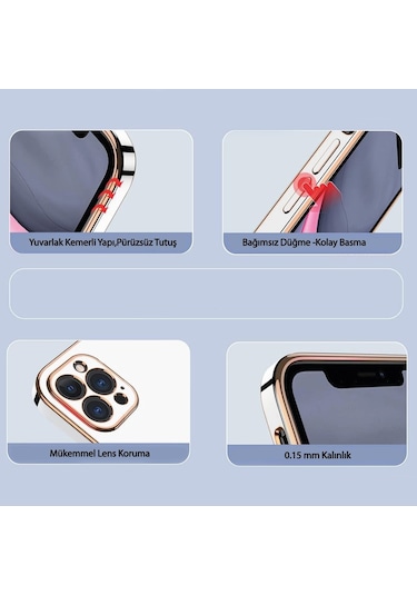 Samsung Uyumlu Galaxy A05 Kılıf Volet Luxury Seri Kamera Korumalı Silikon Kapak