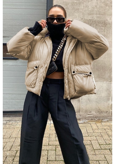 Madmext Bej Oversize Cepli Mont Mg1358-bej Bej