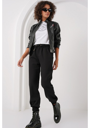 Bigdart 6674 Paçası Lastikli Eşofman Altı - Siyah