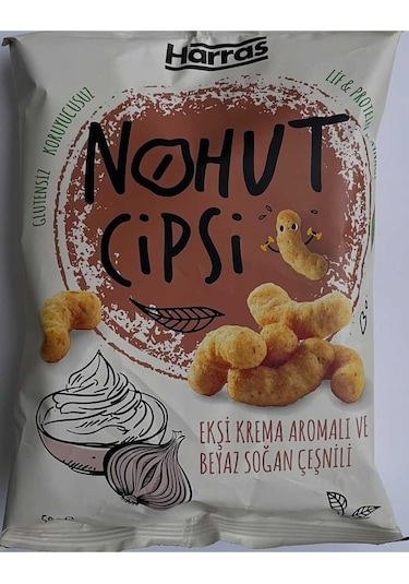 Nohut Cipsi Ekşi Krema Ve Beyaz Soğan Çeşnili 12 Adet X 50 Gr