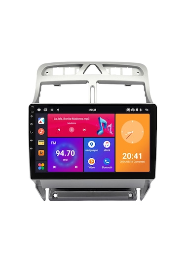 Peugeot 307 Android Multimedya Sistemi 2001-2008 Crv4424xp