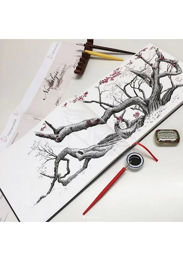 Hahnemühle Nostalgie Sketch Book Çizim Defteri Sert Kapak Dikey 190g 80 Yaprak
