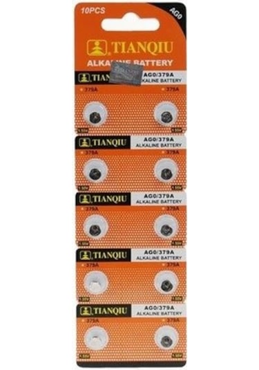 Tıanqıu Ag0 Lr69/lr521/379 Lin 10'lu Düğme Pil