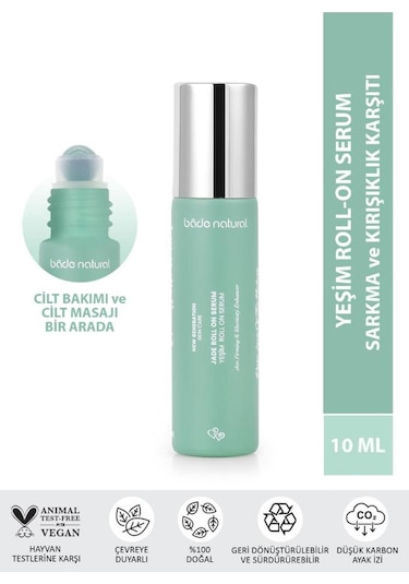 Bade Natural Yeşim Roll On Sıkılaştırıcı Yüz Masaj Serumu 10 ML