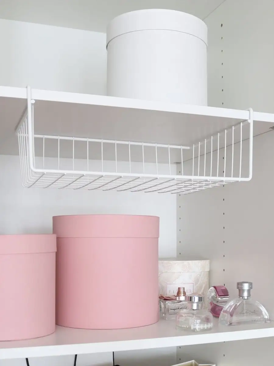 Domersi Oda Manzara Asılı Sepet Metal Eşyaları İçin Mutfakta Kullanılabilecek 75744276 Beyaz