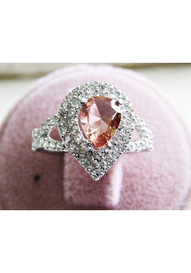 Lilahgümüştr Gümüş Zultanit Damla Taşlı Kadın Yüzük