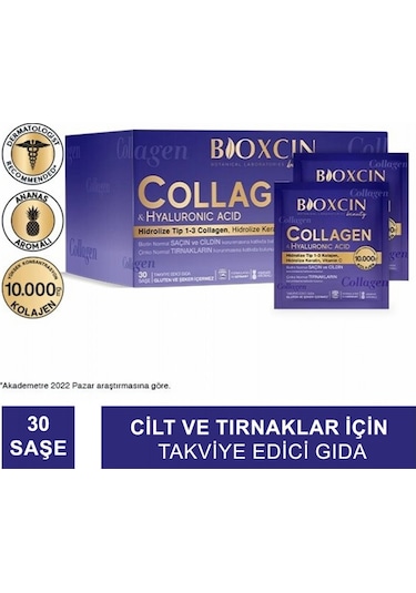 Bioxcin Collagen Hyaluronic Acid 30 Şase