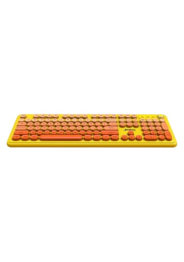 Jedel Wkb104 Kablosuz Bluetooth + 2.4ghz Çift Modlu Klavye - Retro Daktilo Tasarımlı