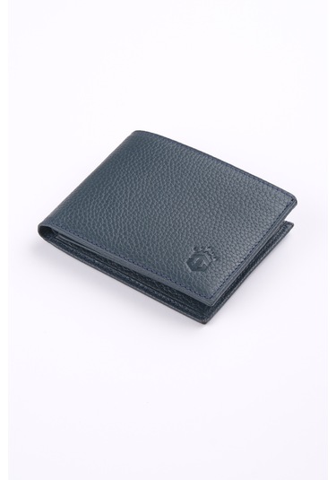 Ancora Leather Hakiki Deri Erkek Cüzdan-26500 Lacivert