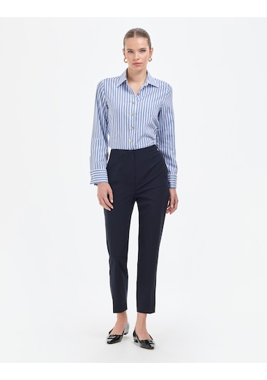 Pierre Cardin Kadın Lacivert Pantolon 50318977-vr033