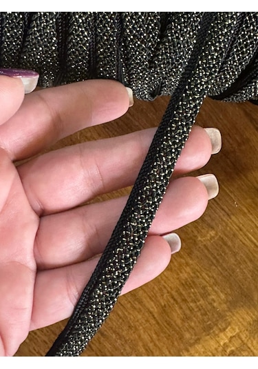 Altın Sarı Simli Şerit Dikiş Giyim Aksesuarı En 1 Cm 1 Metre