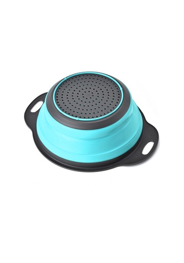 Cbtx Yaratıcı Katlanır Sebze Meyve Depolama Sepeti Organizatör Drenaj Sepeti, L, Boyut: 29.5 23.5 10cm Mavi