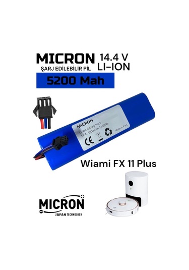 Wiami Fx-11 Plus Akıllı Robot Süpürge Bataryası 14.4v 5200 Mah Pi