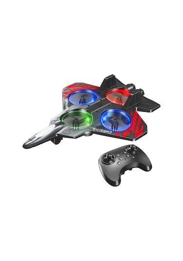 Mey İthalat Uzaktan Kumandalı Led Işıklı Drone Uçak 360 Derece Dönüş Özellikli Oyuncak Drone Diğer