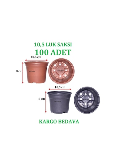 100 Adet, Yuvarlak Vakum Saksısı, Saksı, Üretim Saksısı
