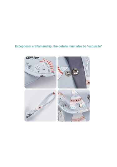 Jialan Bebek Bezi Çantası Su Geçirmez İslak Kuru Paketi Mumya Gri