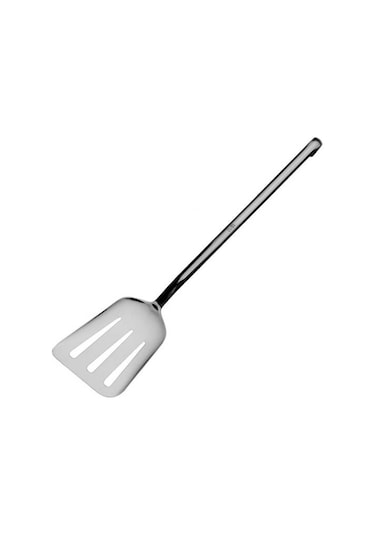 Sanayi Tipi Delikli, Puntalı Servis Spatulası 35 Cm Gri