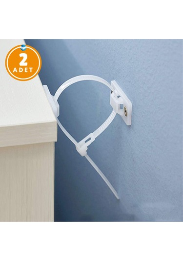 2 Adet Kolay Montaj Deprem Güvenlik Mobilya Dolap Düşme Engelleme Mobilya Sabitleyici Bebek Güvenlik Çok Renkli
