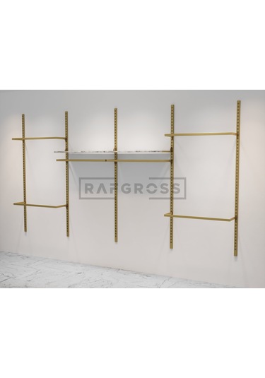 Mağaza Raf Sistemi, Askılık Sistemi, Butik, Mağaza Stand-245x200 Altın