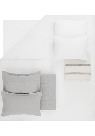 Yataş Bedding Nola Çift Kişilik Infinity Çeyiz Seti - Gri