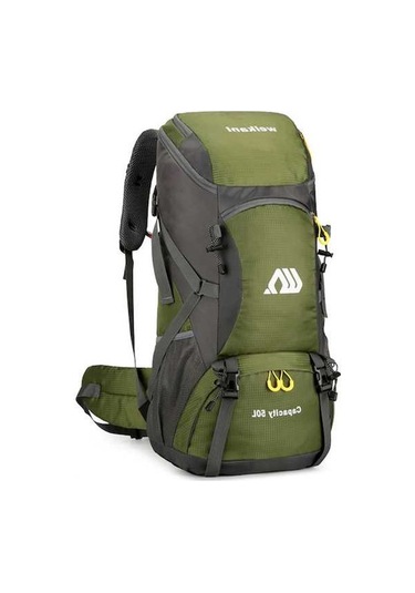 Ebitda 50 Litre Su Geçirmez Sırt Çantası - Kamp, Tırmanış Ve Seyahat İçin Dayanıklı Nylon Modeller Ordu Yeşili Kamp Ekipmanları İçin Yeşil