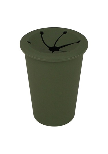 Araba Çöp Kovası Çöp Tutucu Araç Kapı Bardak Tutucu Koltuk Arkası Silikon Çöp Kutusu Çöp Kovası - Yeşil