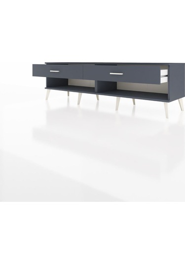 Hyperion Tv Ünitesi 2 Çekmeceli 176x44x51 Antrasit-antrasit/antrasit Antrasıt/antrasıt