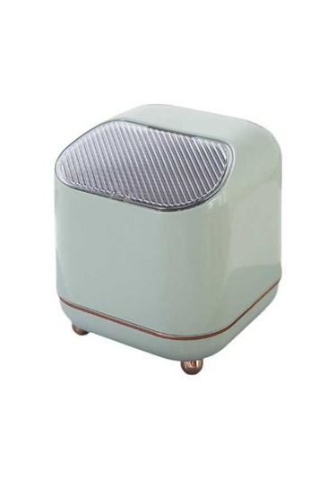 Pazly Yeşil Suntek Sepeti Masaüstü Küçük Kovası, Kovası Kapaklı Çöp Fg Yeşil