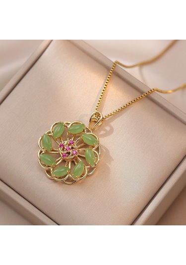 Bayan Kolye: Moda Estetiği Titanyum Çelik Kolye No.47 Çok REnkli