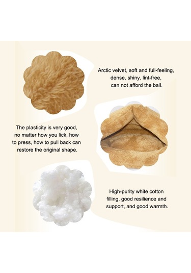 Sones Üçgen Kedi Kulübesi Sıcak Kalın Moğol Yurt Evcil Köpekler Kediler Evi Boyut: M, 40 40 30cm Koyu Kahve