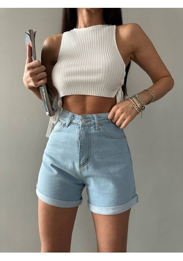 Viking'S Line Mom Denim Şort