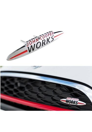 Dk Tuning Mini John Cooper Works Ön Panjur 9cm Metal Logo Arma Bagaj Arma