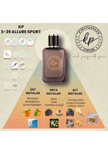 Kimyagerden E-39 Açık Erkek Parfüm 50 ML