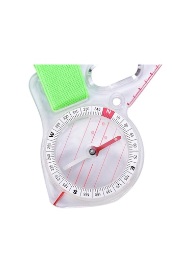 Pazly--1 Adet Açık Profesyonel Başparmak Pusula Elite Rekabet Oryantiring Pusula Taşınabilir Pusula Harita Ölçekli Pusula Pusula Beyaz