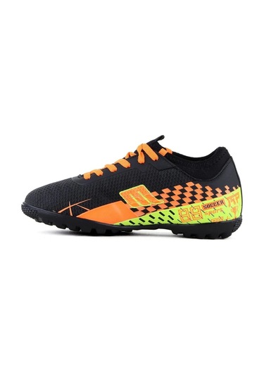 M.p. 231-1138 Mr Erkek Siyah-turuncu Çoraplı Halı Saha Futbol Ayakkabı - 40 Siyah