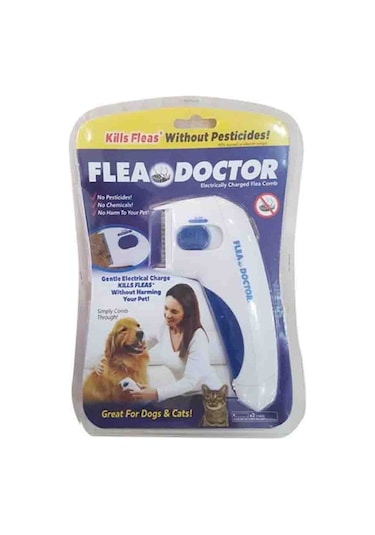 Flea Doctor Kedi ve Köpekler için Pilli Pire Tarağı