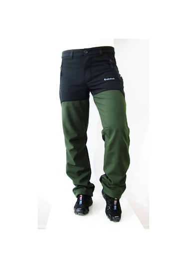 Mudwill Erkek Kışlık Softshell Pantolon Haki-Siyah