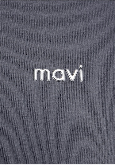 Mavi - Mavi Logo Baskılı Gri Tişört 1613882-83620