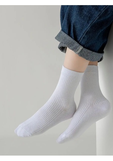 Polly&tim Çocuklar İçin Erkek Ve Kız Çocuğu 5 Çift Çorap Seti. 168718641 Beyaz