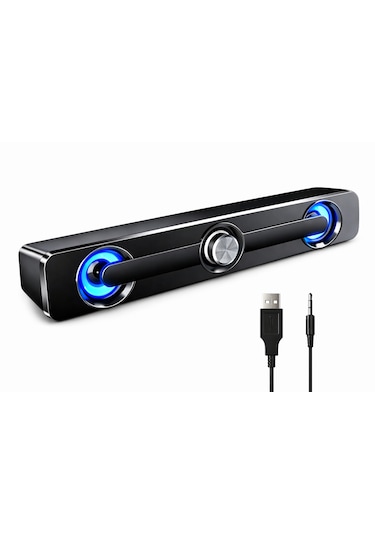 Sada V-111 Güçlü Baslı Kablolu Soundbar Usb Tv Pc Stereo Ses Sistemi 3.5mm
