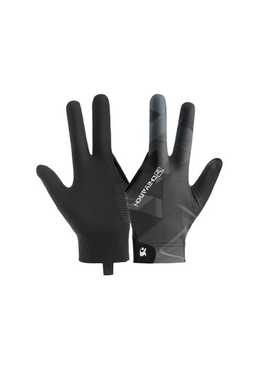 Youtek Sol El Uzun Parmaklı Siyah-gri Eldiven: Yüksek Esnek Kumaş, Basınçlı Tasarım, Oyun Sporu İçin Destek Ve Yorgunluk Azaltma