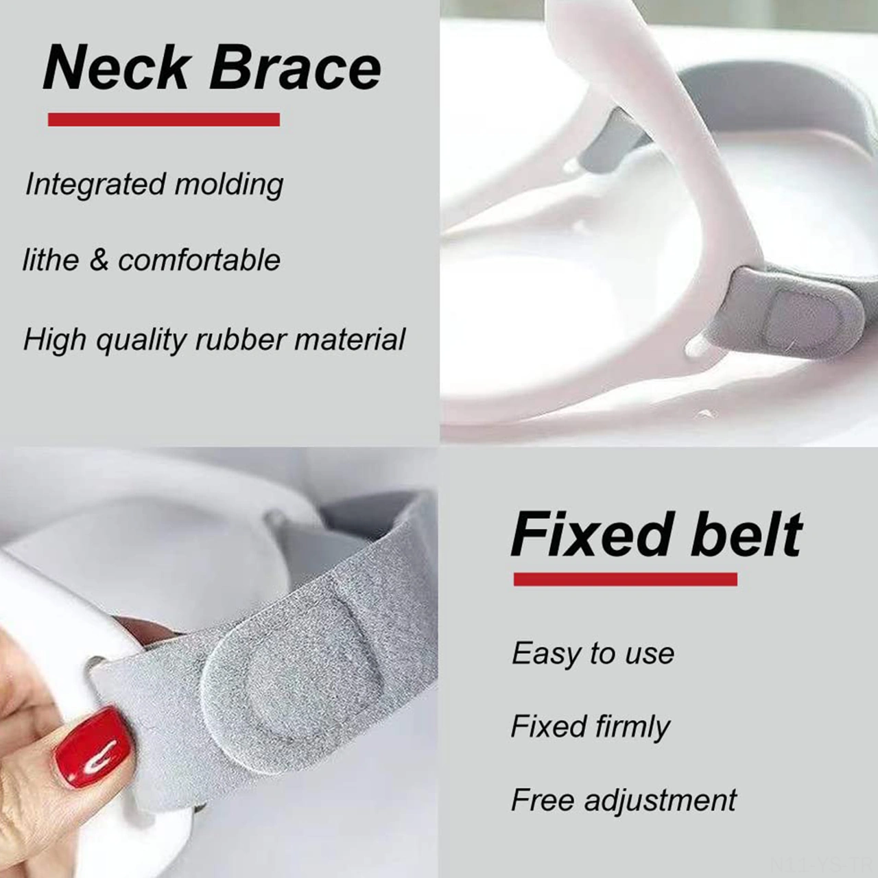 Yunboo Boyun Ağrısı Alıcı Spinal Dekompresyon Ve Dik Duruş Düzeltici Pp Malzeme Boyun Bracieri + Esnek Kayış 24x8 Cm, Tek Beden Beyaz