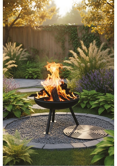 Ateş Çukuru Ve Mangal Siyah