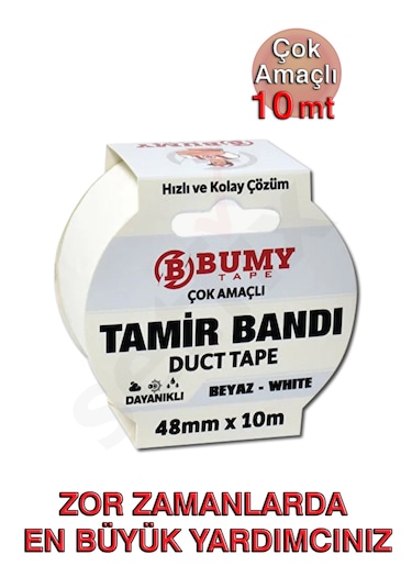 Duct Tape Tamir Bandı 48mm X 10mt Beyaz