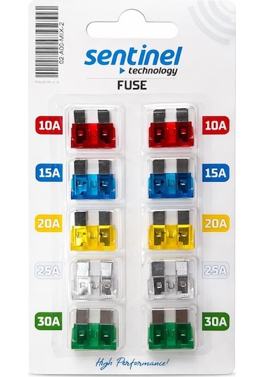 Karışık Üniversal Bıçak Sigorta 10'lü Paket 25