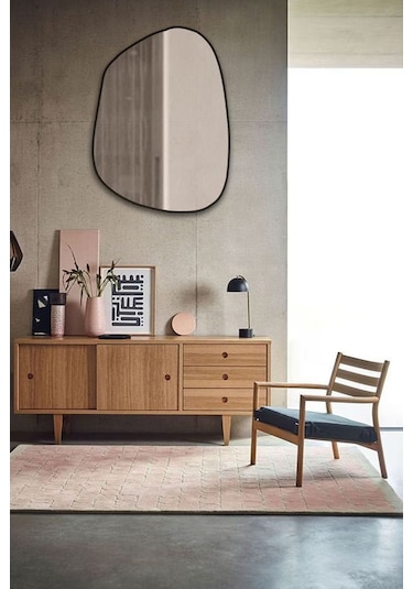 Fawdecor Amorphous Dekoratif Duvar Aynası Beyaz 110x152 Cm Beyaz