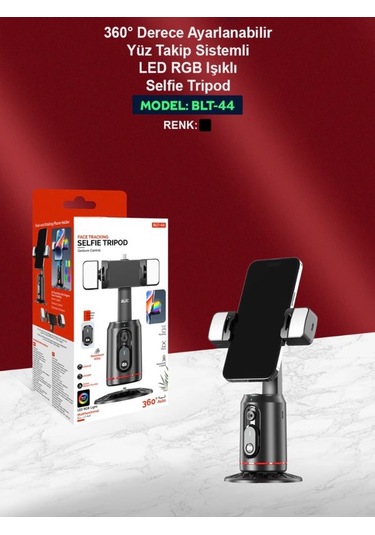 360 Yüz Takipli Rgb Işıklı Profesyonel Gimbal Tripod Telefon Sabitleyici Fotoğraf & Video