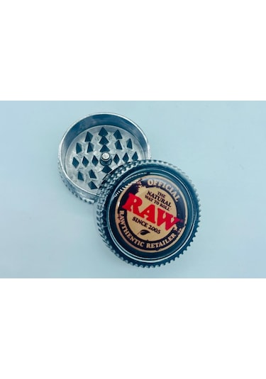 Raw Metal 2parça Tütünöğütücü Parçalayıcı Grinder//37mm